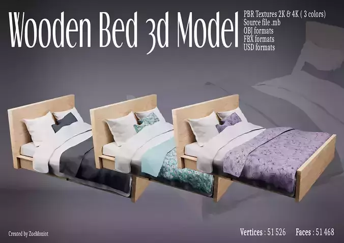 Wooden Bed