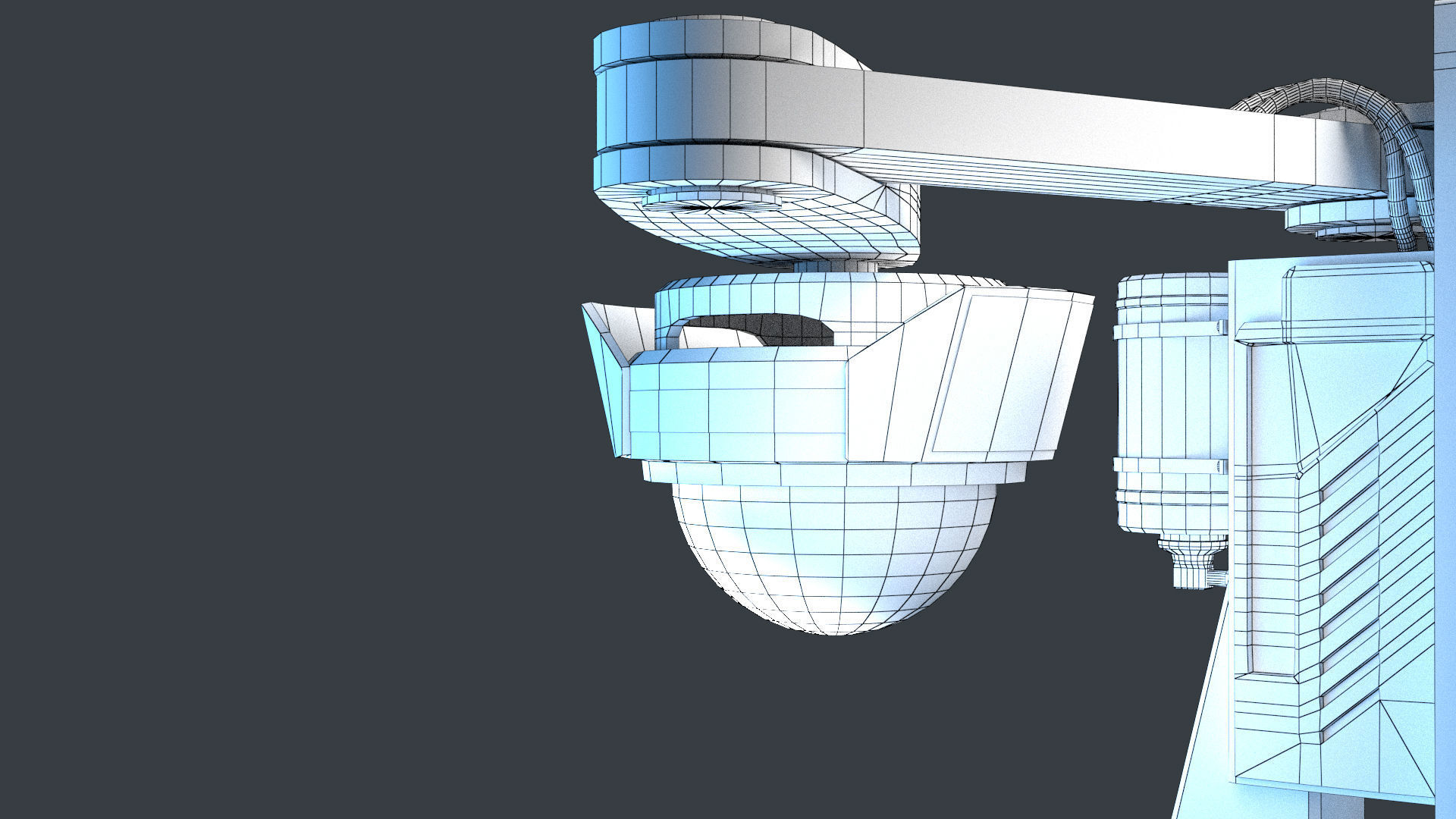 camera 04 Low-poly 3D model_7