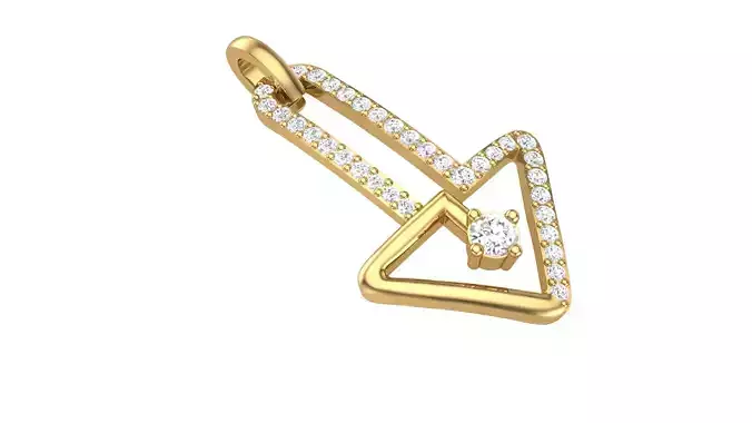 Arrow Diamond Pendant