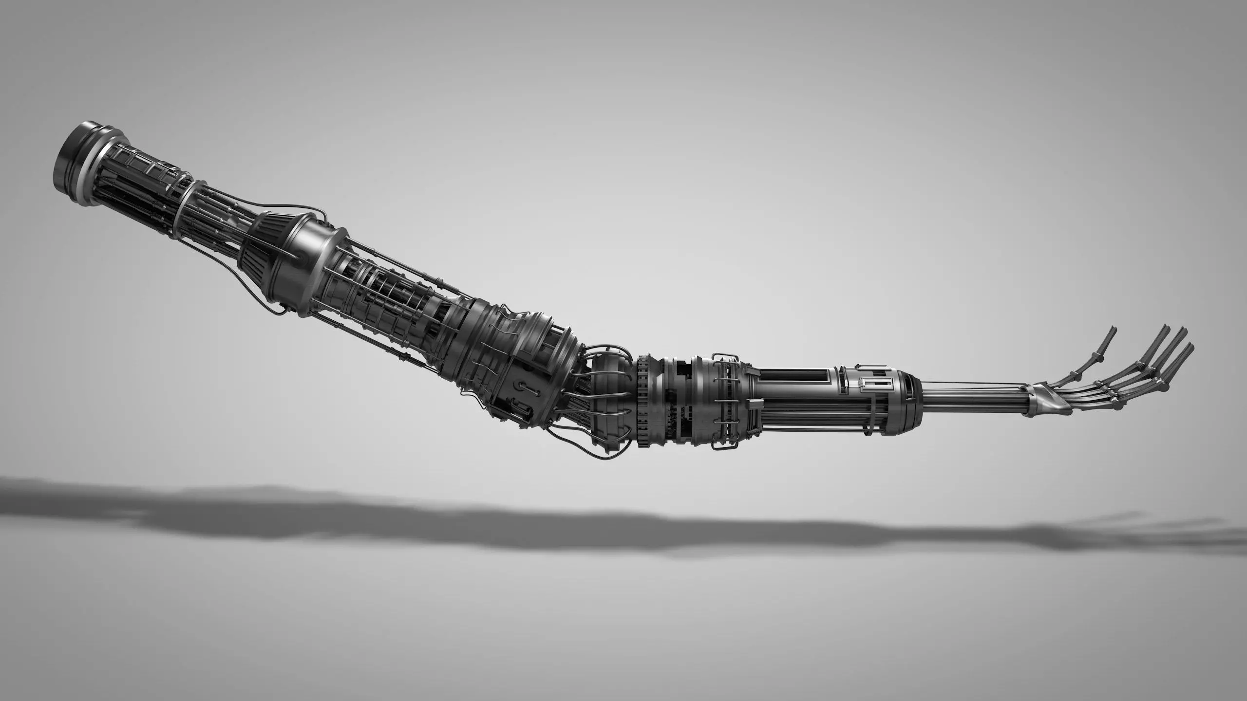 Robotic Arm Low-poly 3D model_0