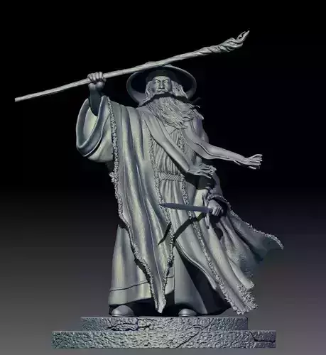 Gandalf - The Lord Of The Rings 3D print model-Ian McKellen 3D print model