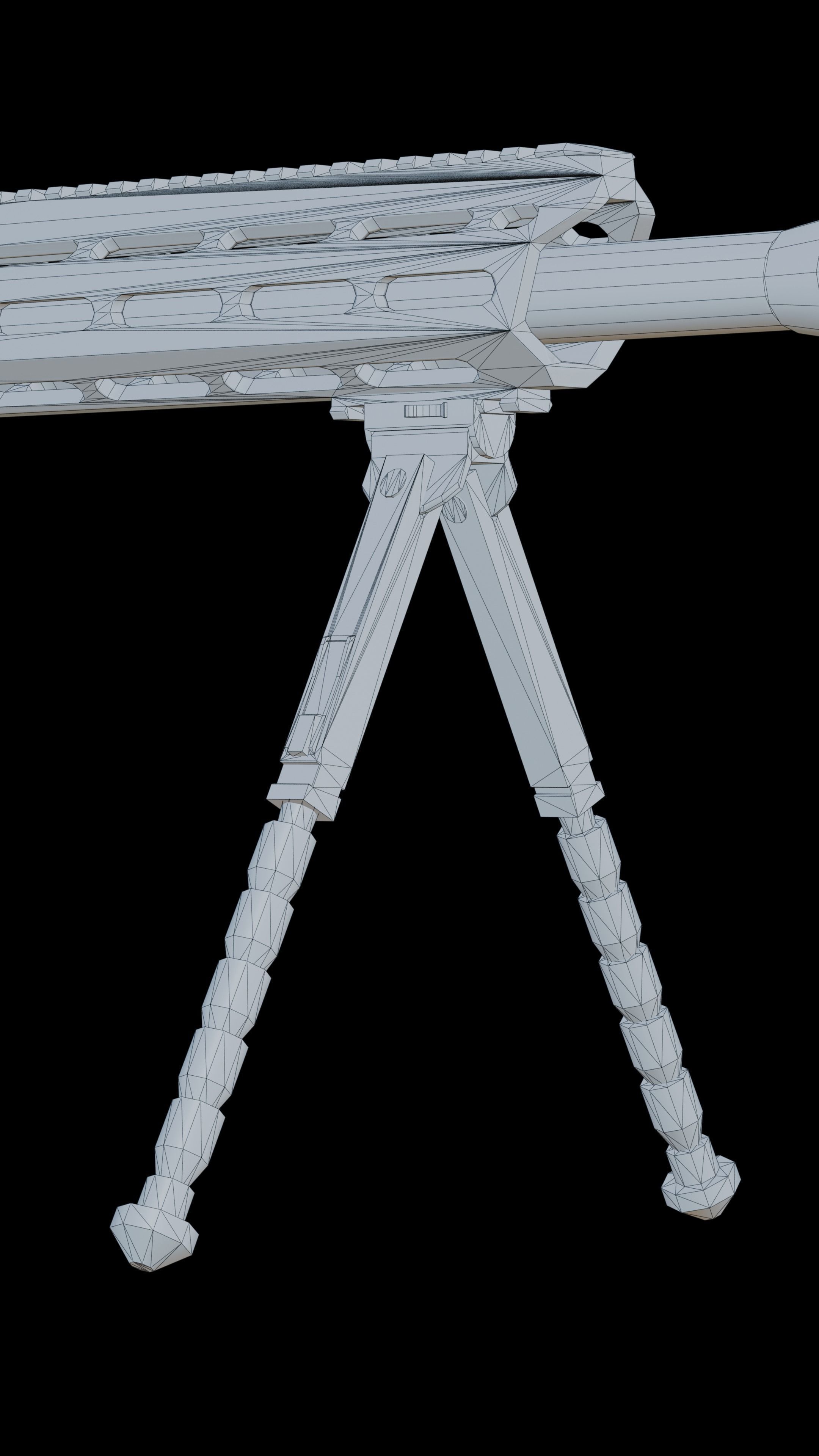 Game-Ready Sniper Rifle Tikka T3 A1 Low-poly 3D model_17