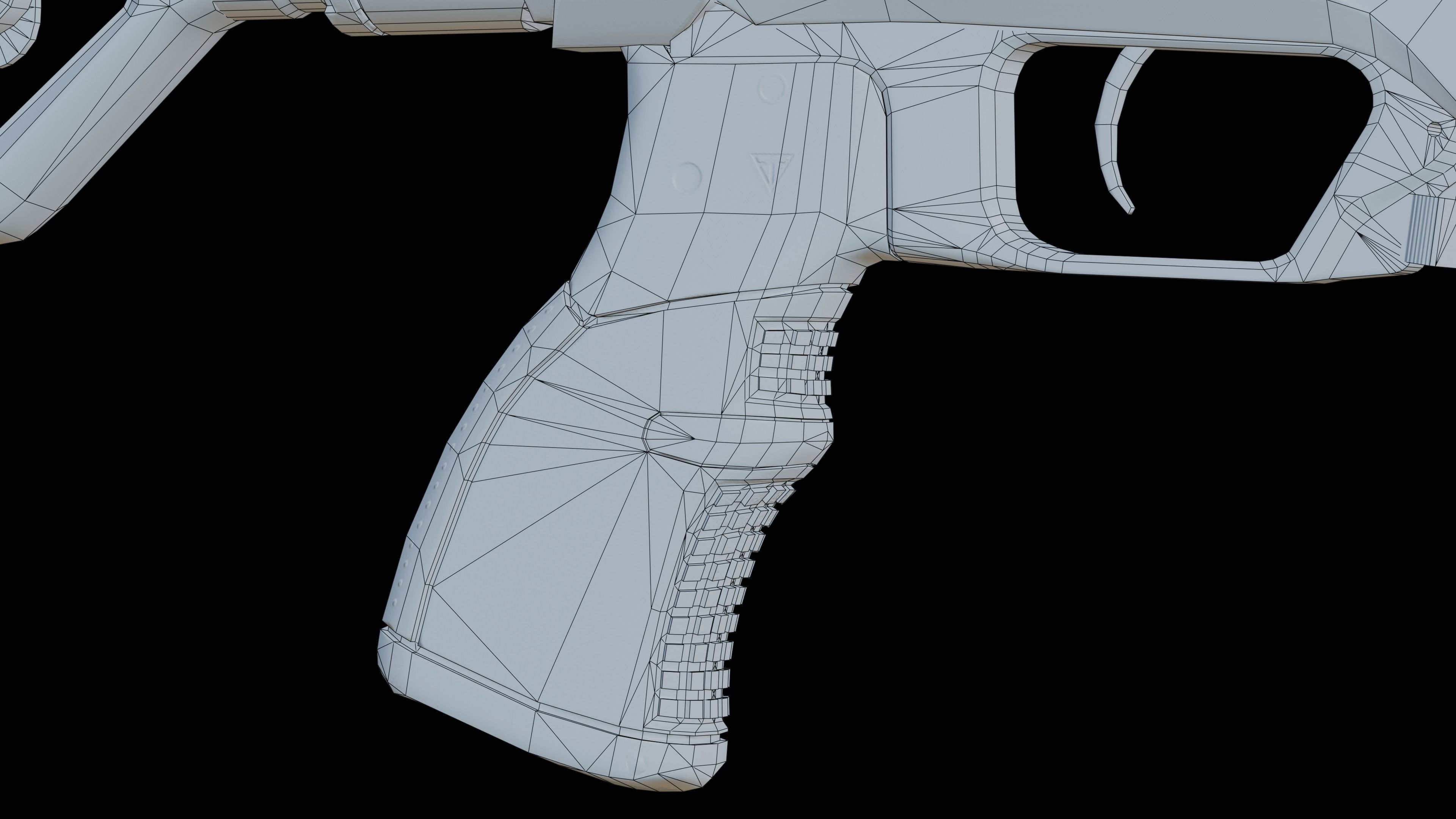 Game-Ready Sniper Rifle Tikka T3 A1 Low-poly 3D model_15