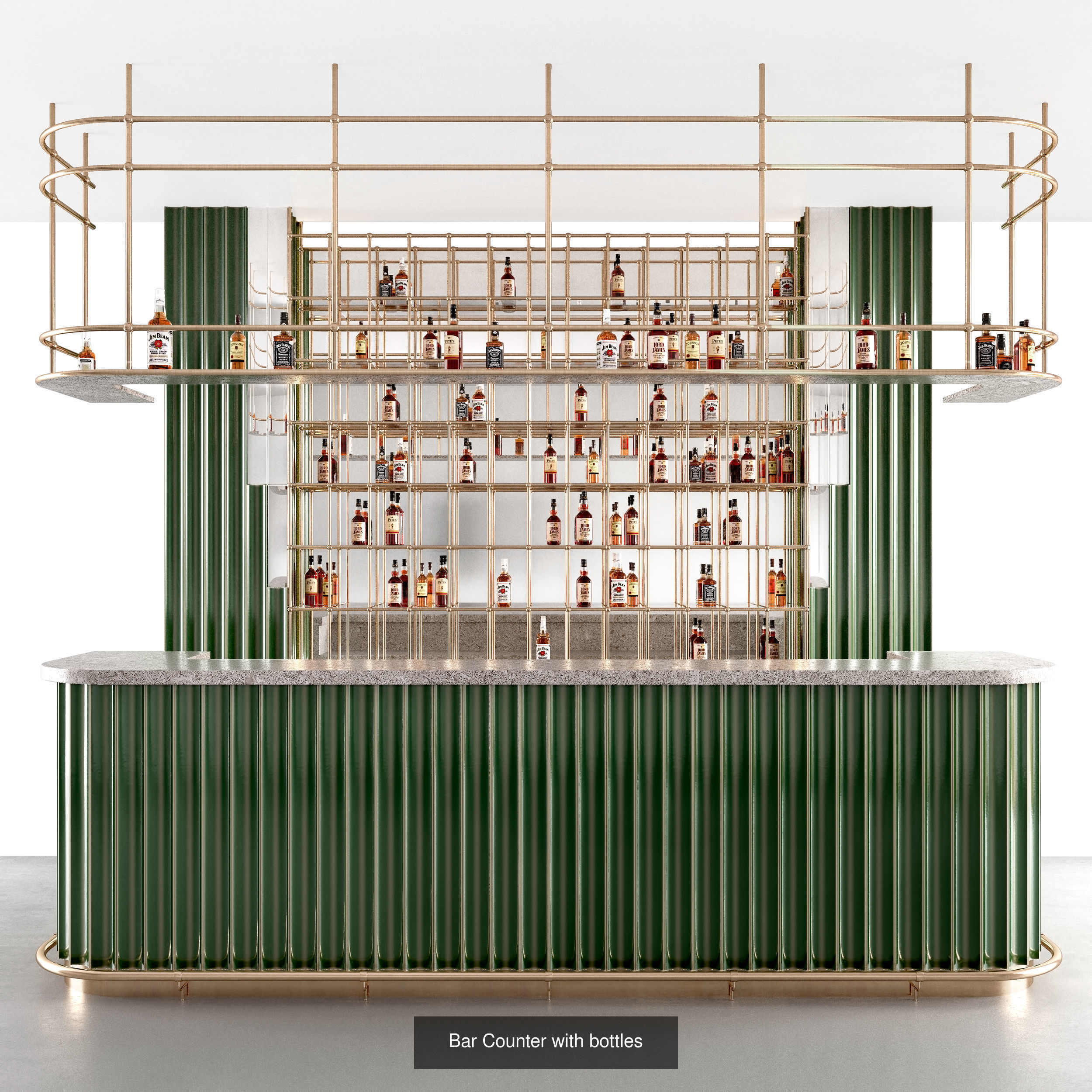 Bar Counters 3D Model Collection_1