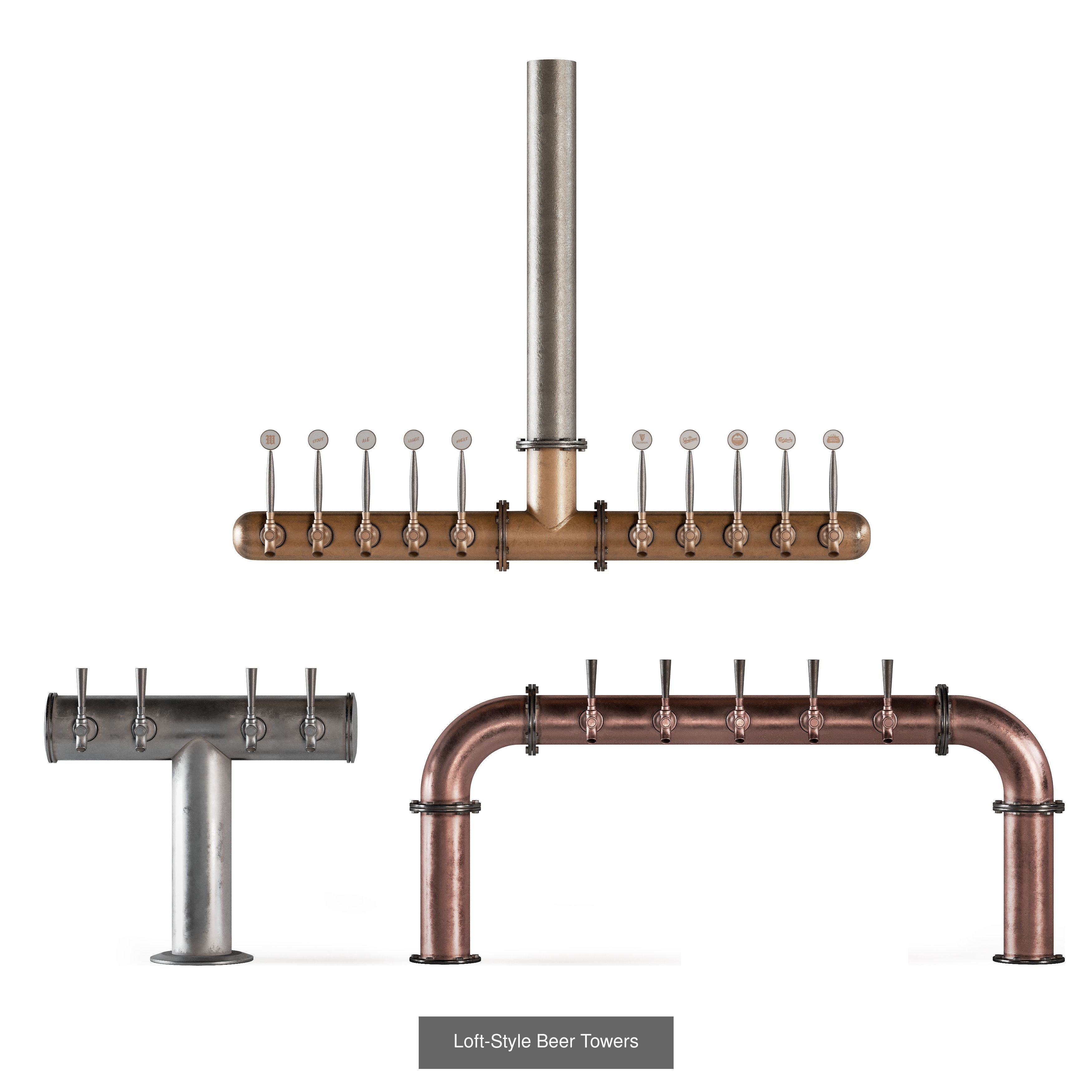 Bar Counters 3D Model Collection_4