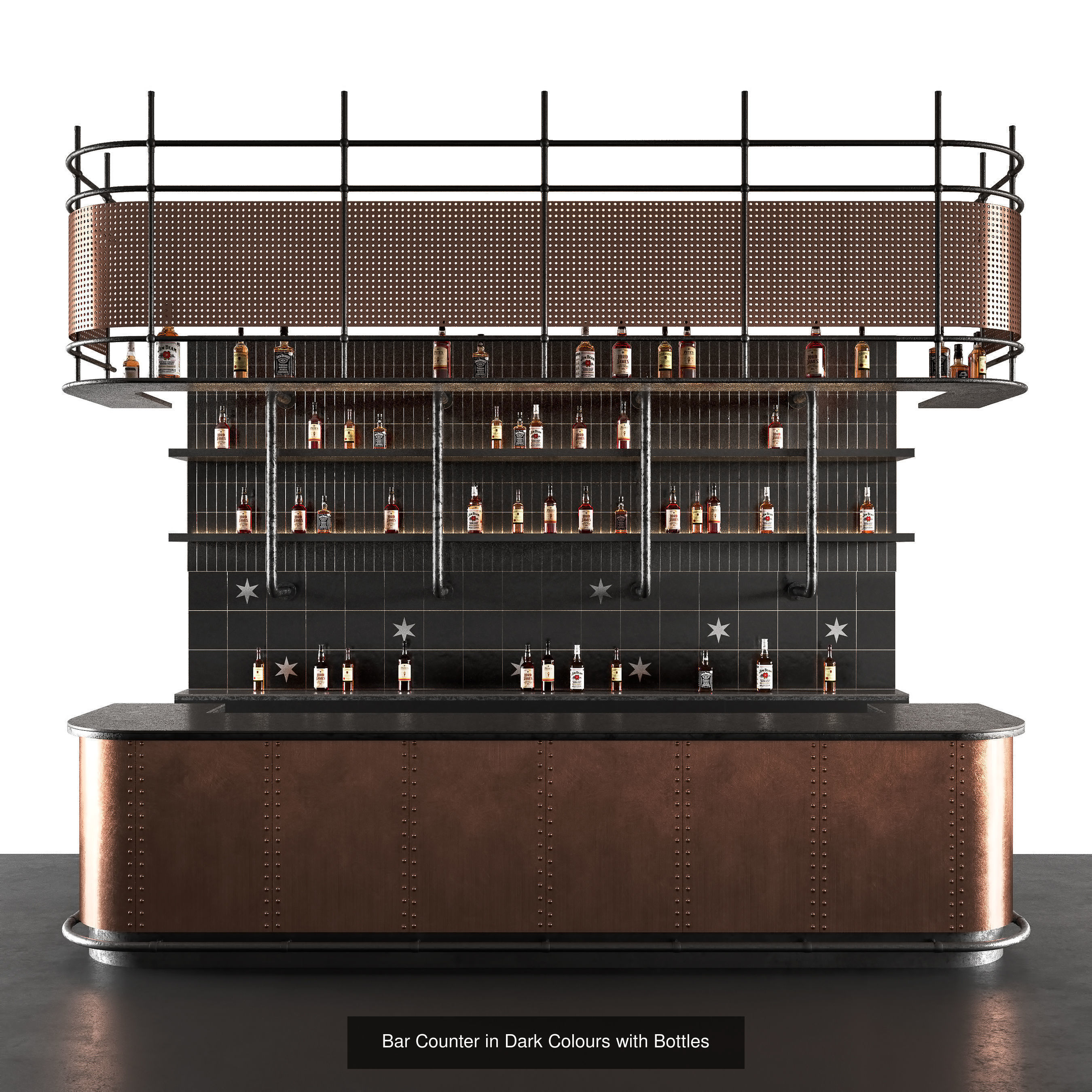 Bar Counters 3D Model Collection_2