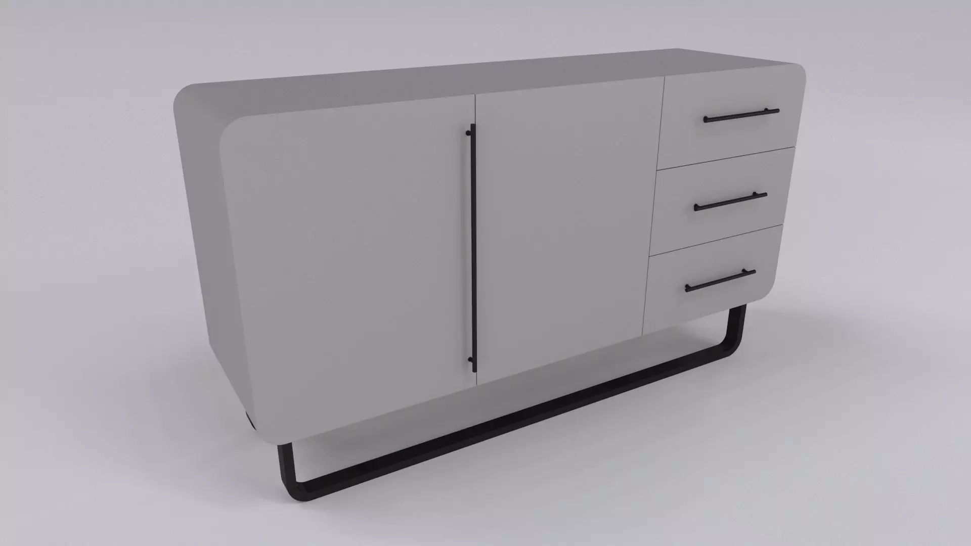 Cabinet nordic Free 3D model_0