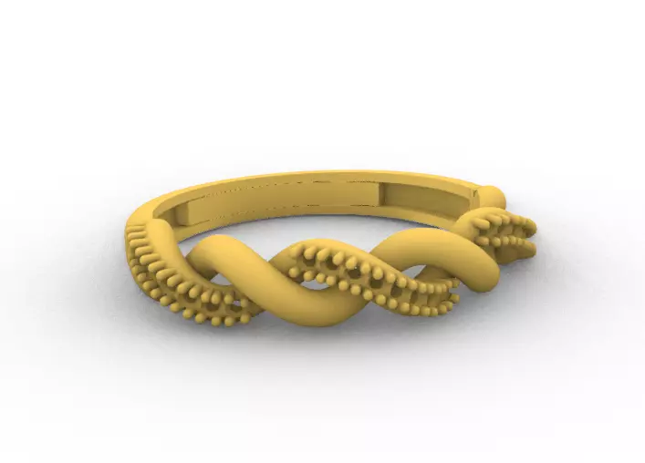 interlocking ring 3D print model