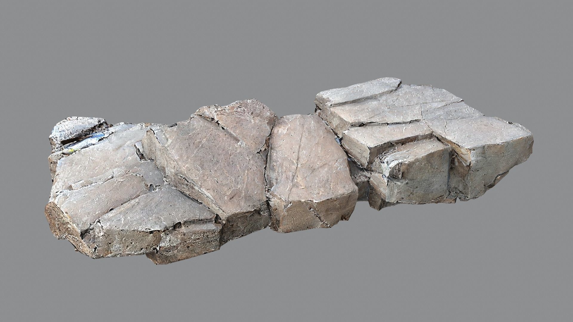 desert rocks Low-poly 3D model_12
