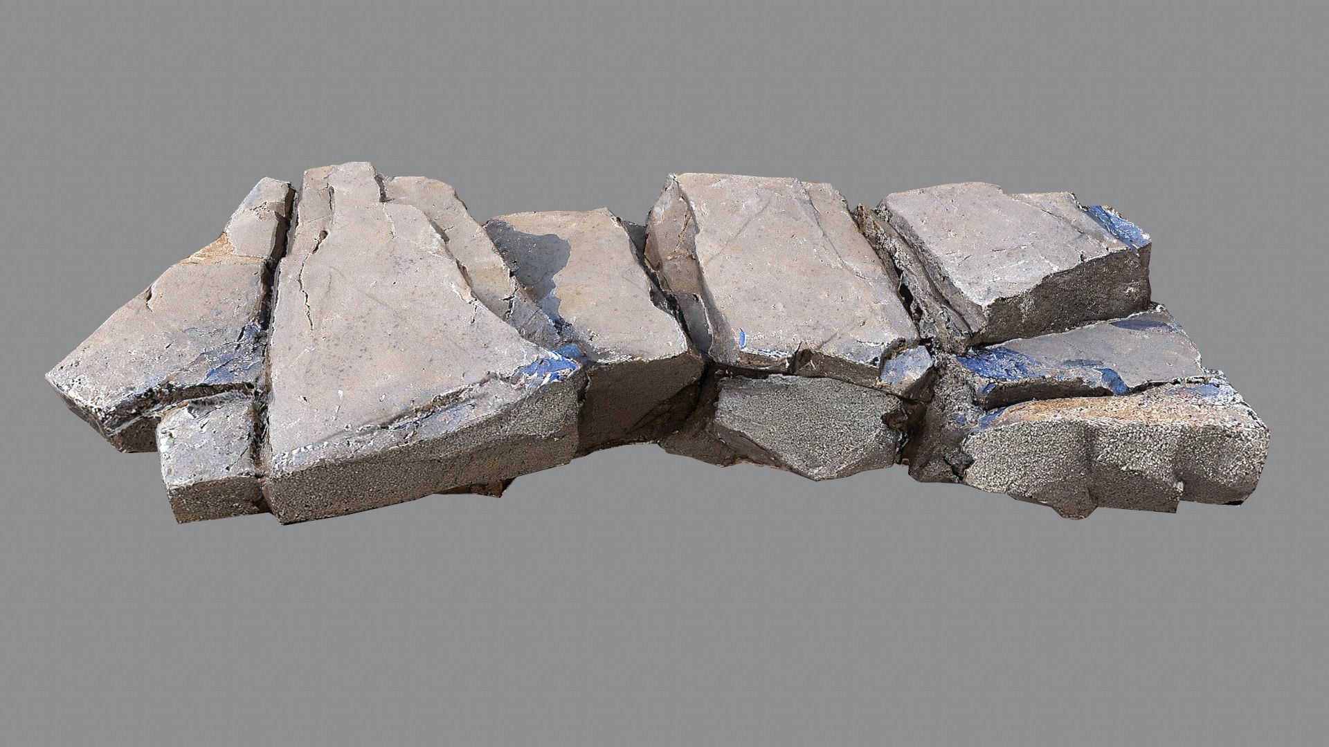 desert rocks Low-poly 3D model_10