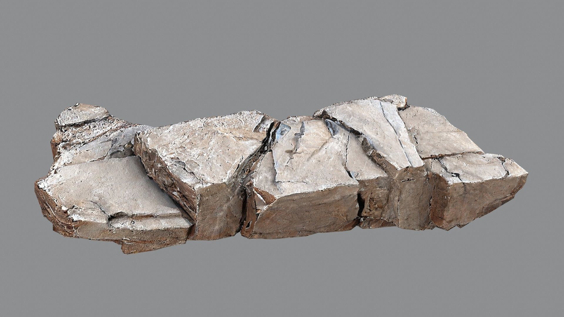 desert rocks Low-poly 3D model_11