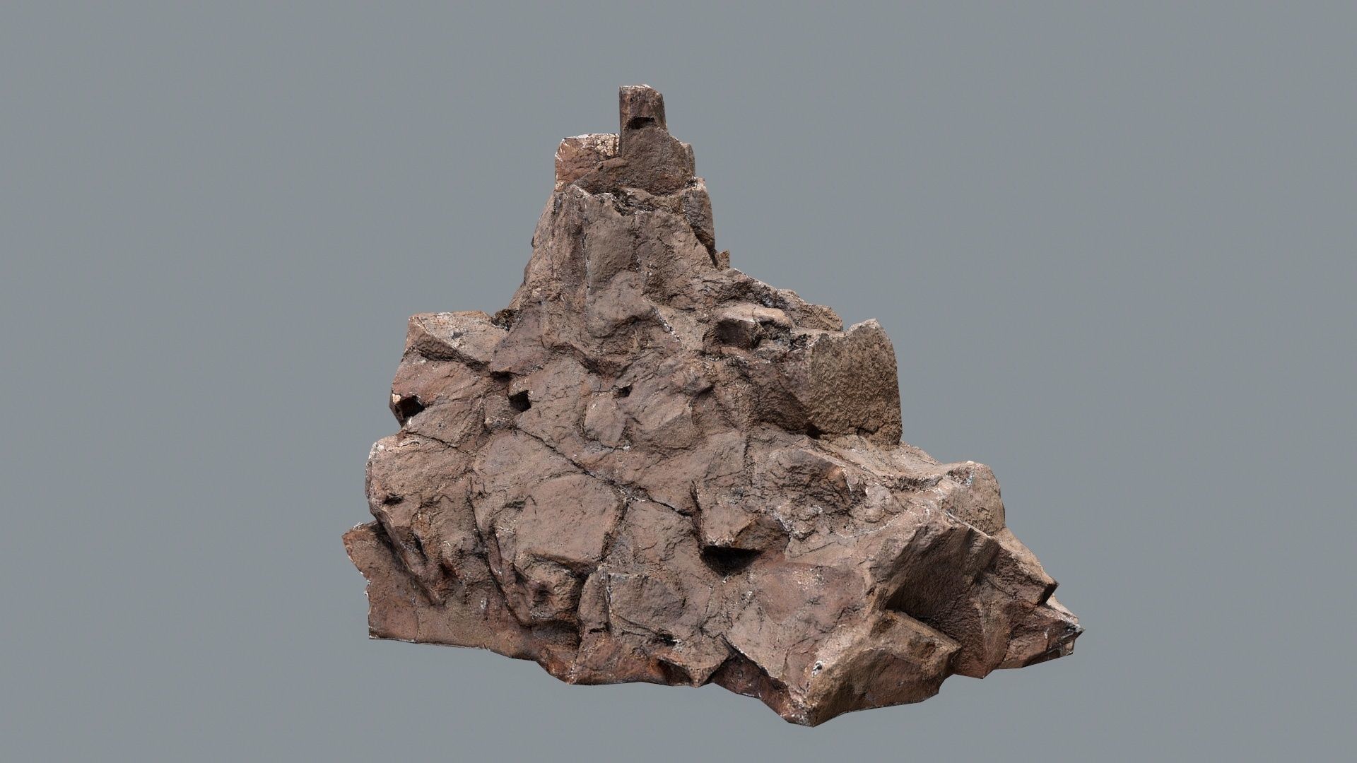 desert rocks Low-poly 3D model_1