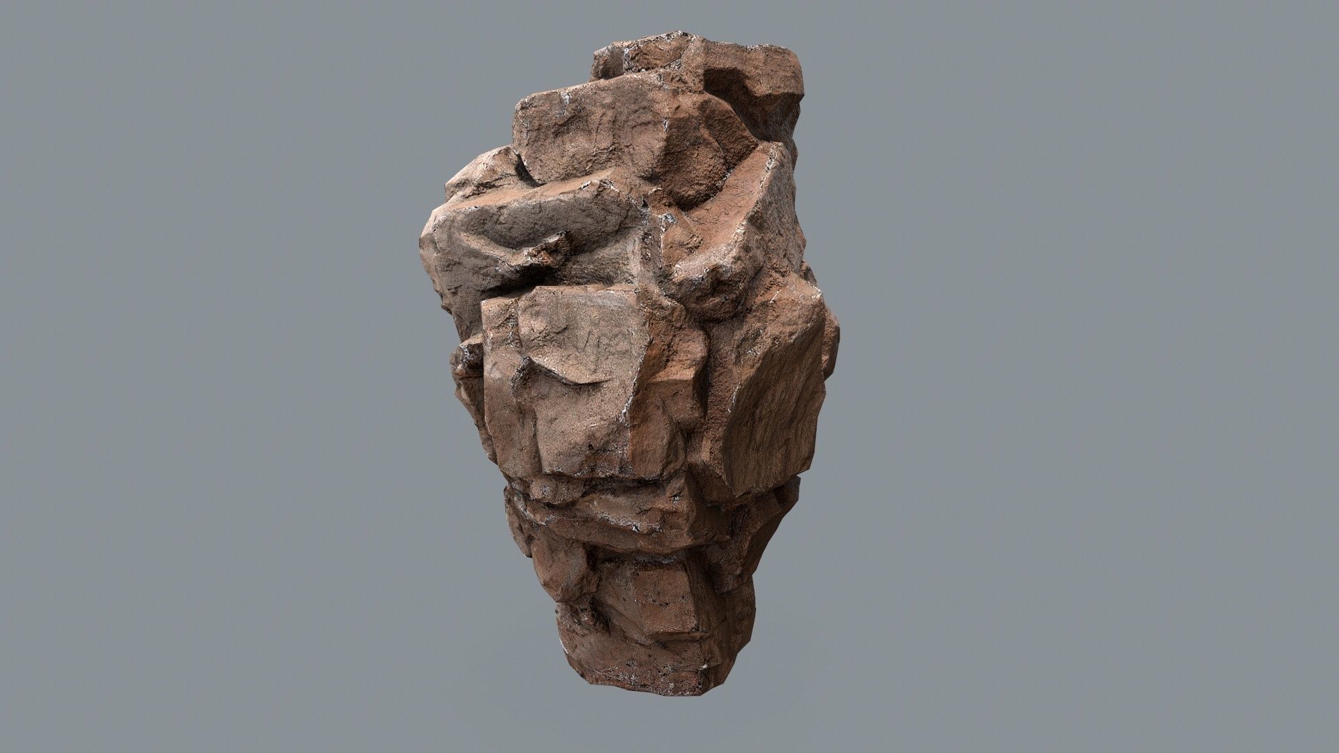 desert rocks Low-poly 3D model_3