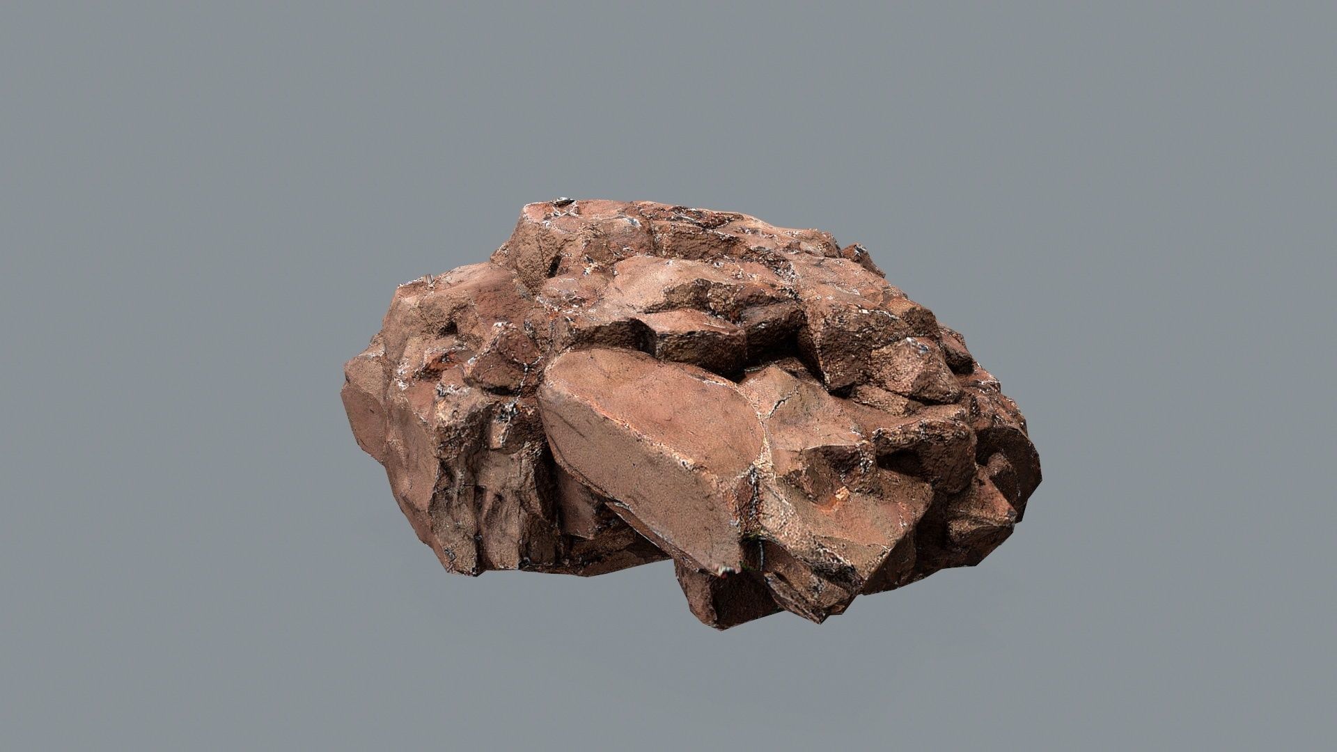 desert rocks Low-poly 3D model_6