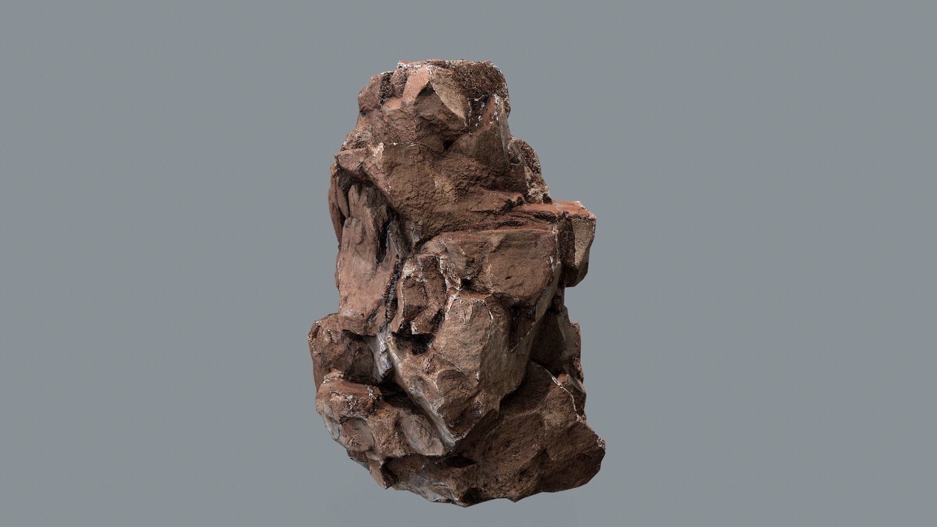 desert rocks Low-poly 3D model_4