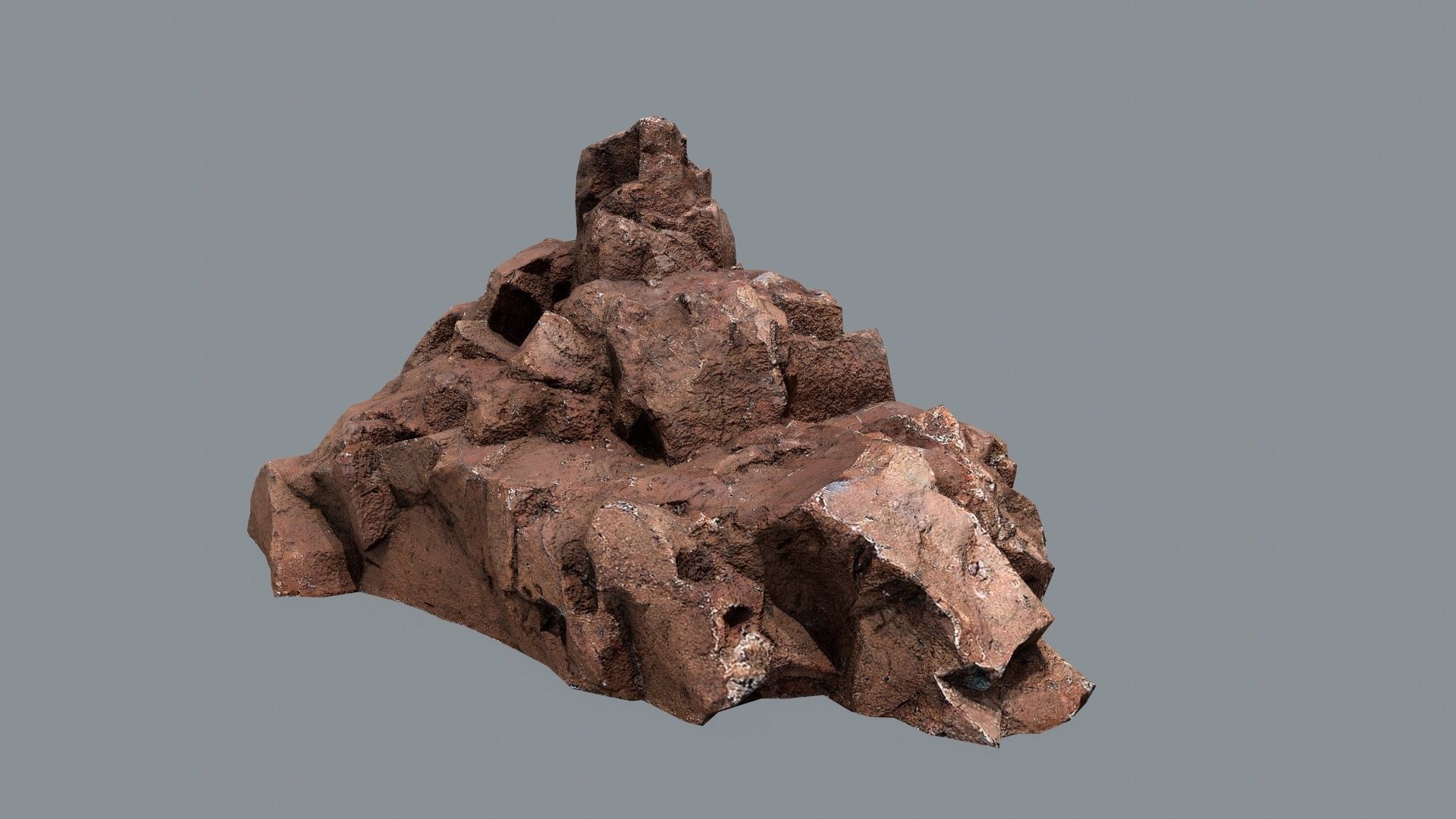 desert rocks Low-poly 3D model_2