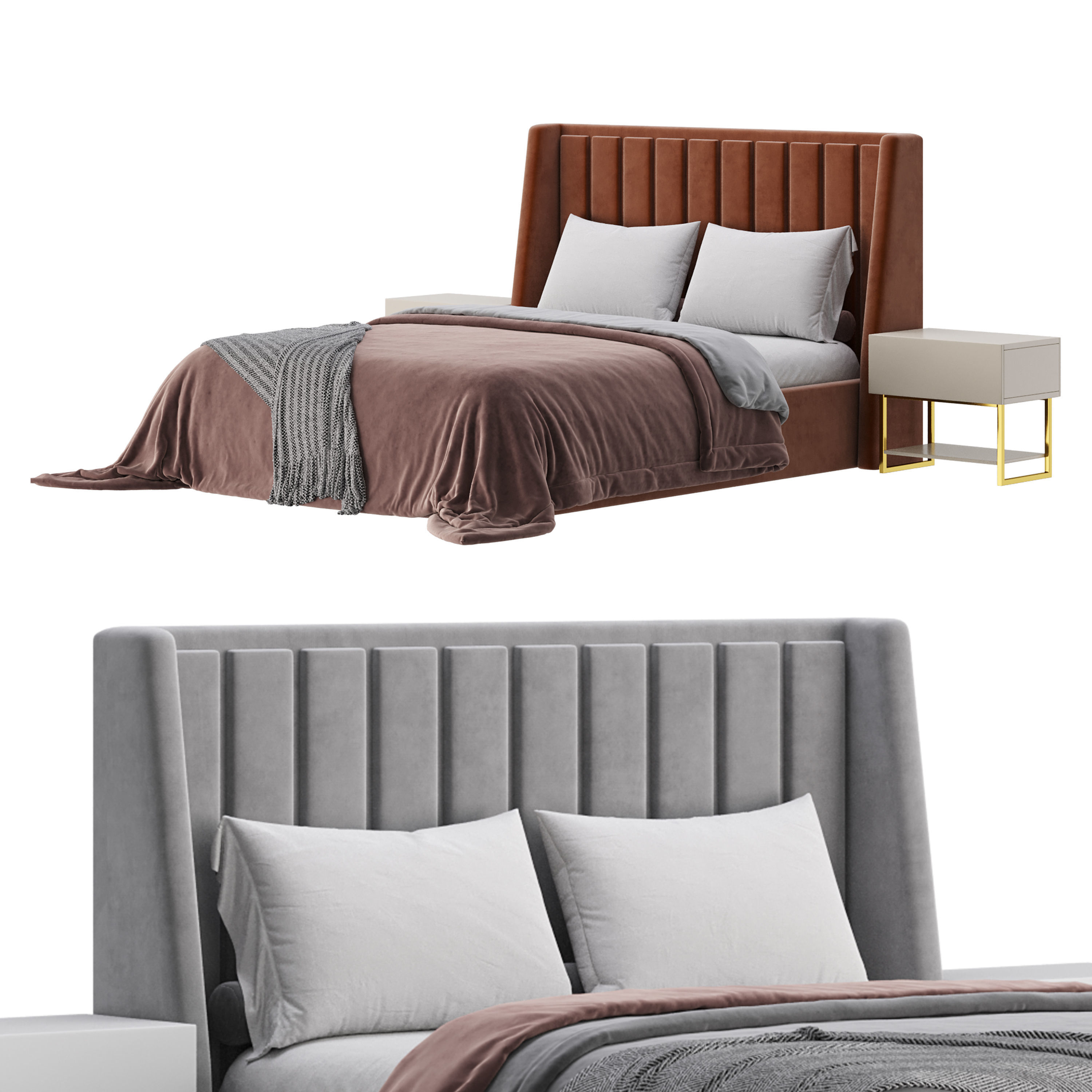Guiller II Bed 3D model_2