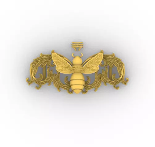 Bee Brooch 3D print model