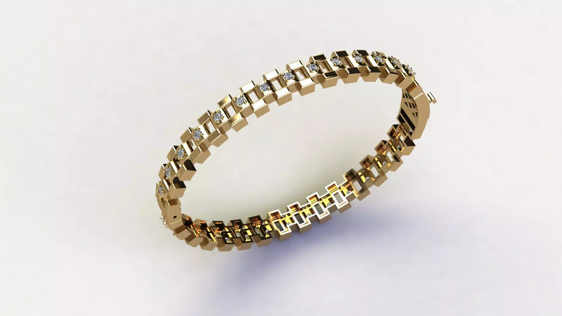bracelet rolex bracelet with lock ready for printing 3D print model
