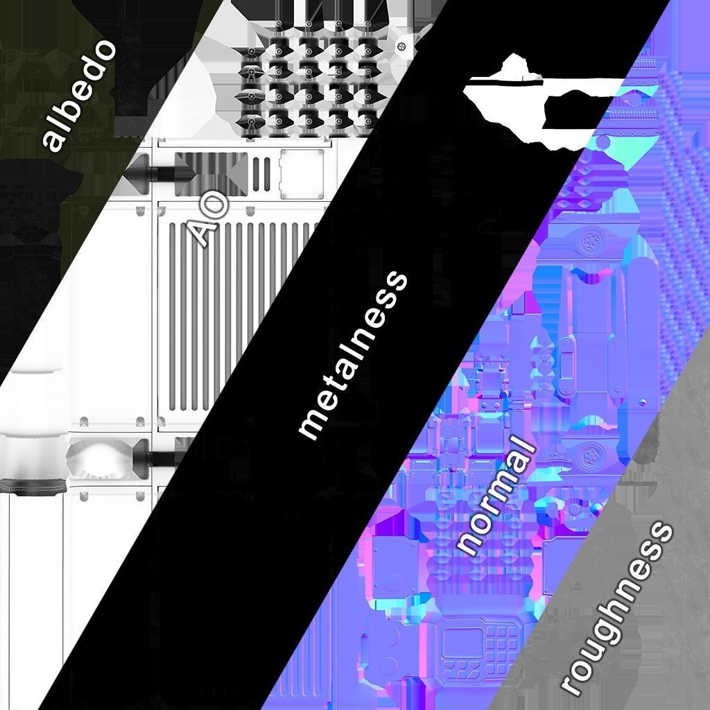 Aselsan RT 9661 Radio Low-poly 3D model_5