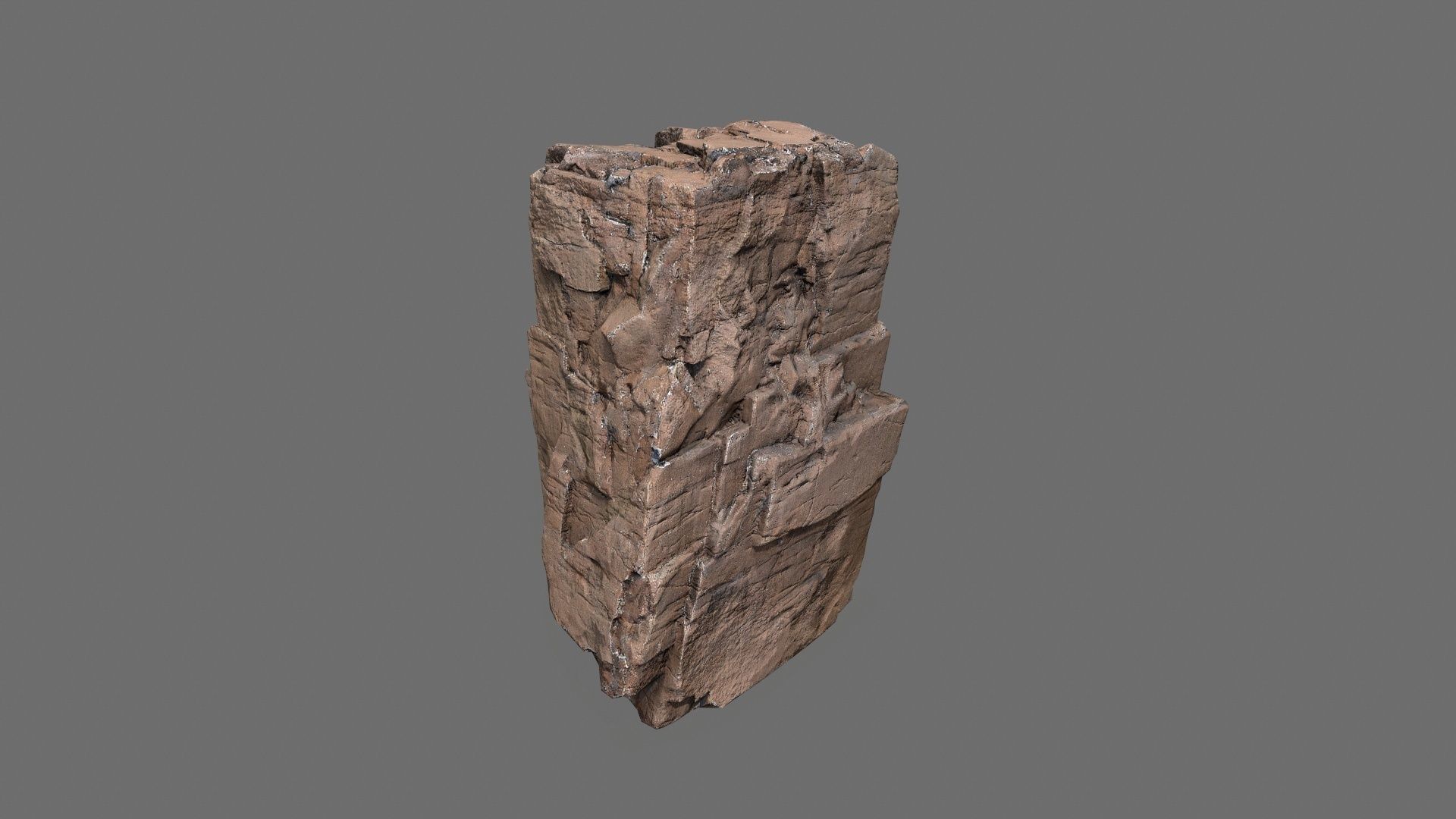 desert rocks Low-poly 3D model_6