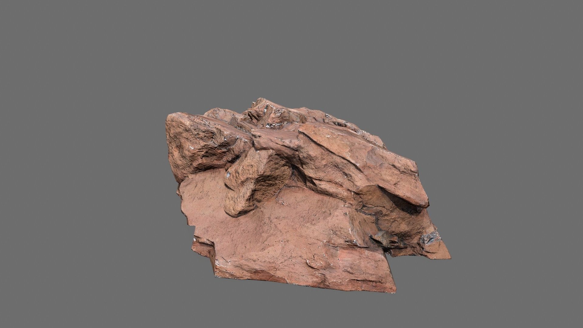 desert rocks Low-poly 3D model_8