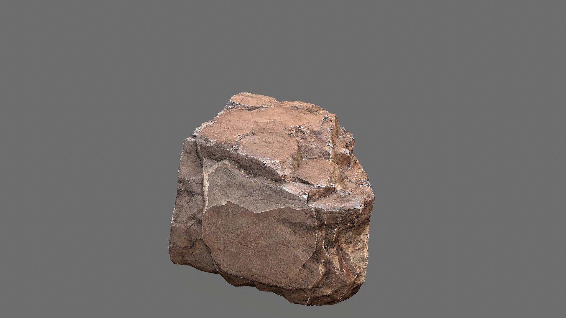 desert rocks Low-poly 3D model_4