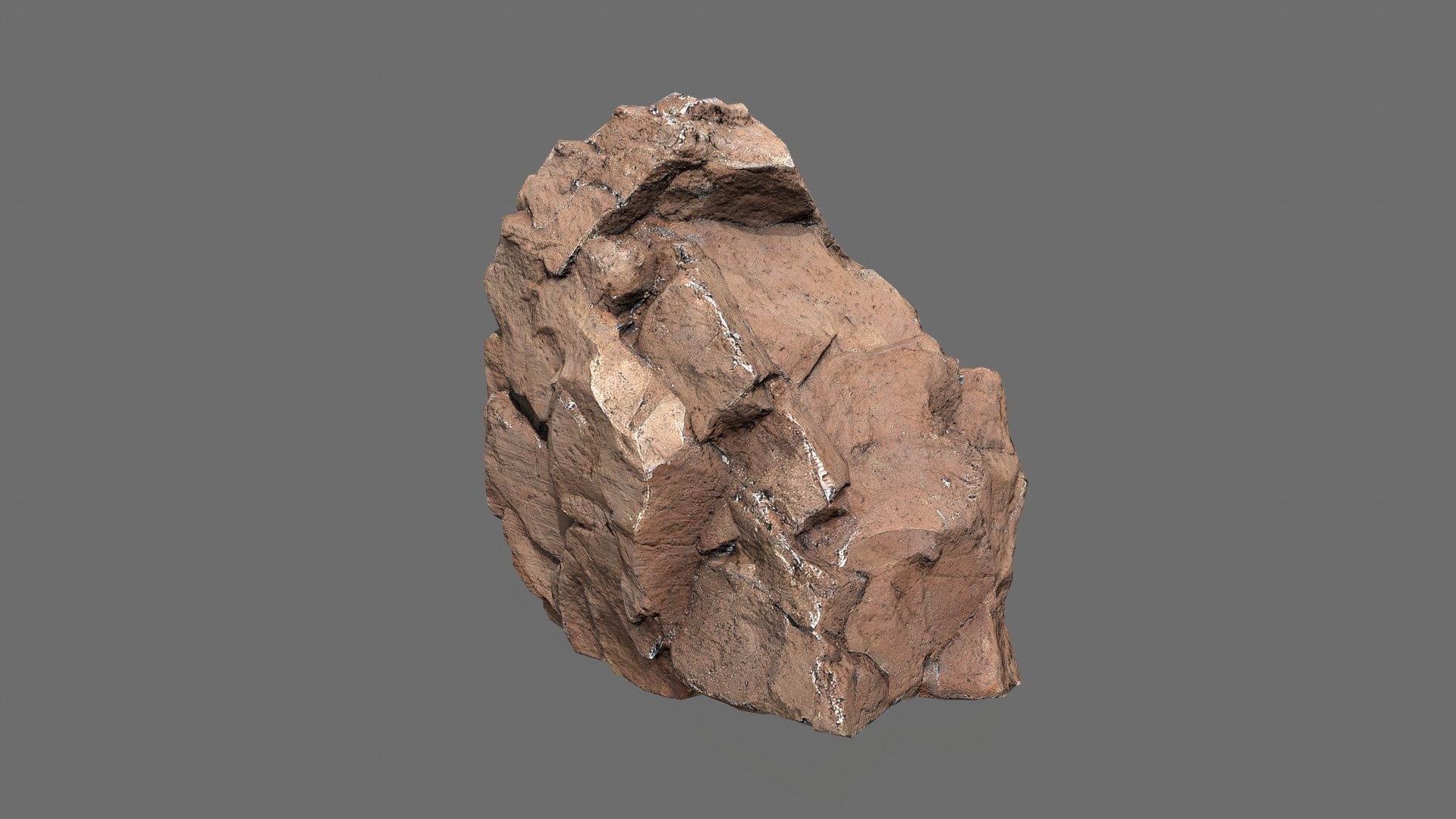 desert rocks Low-poly 3D model_3