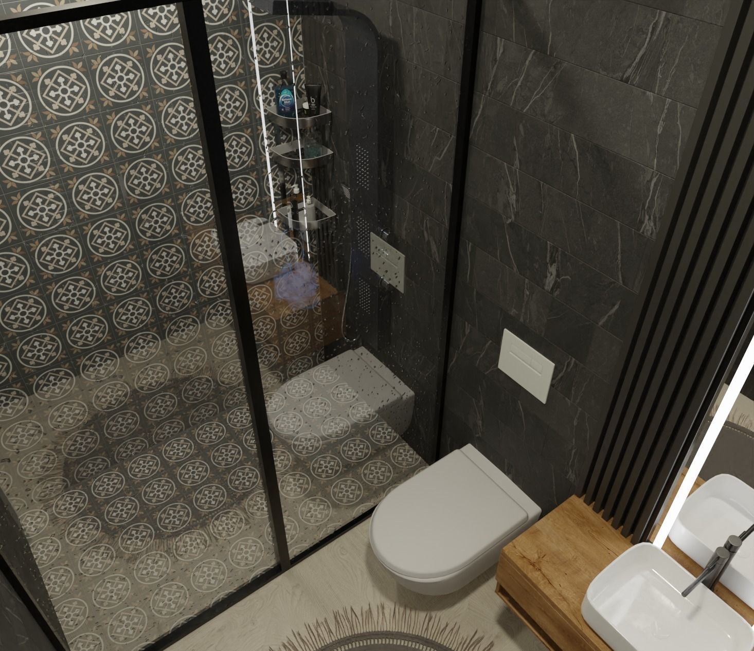 Modern Bedroom 3D model_5