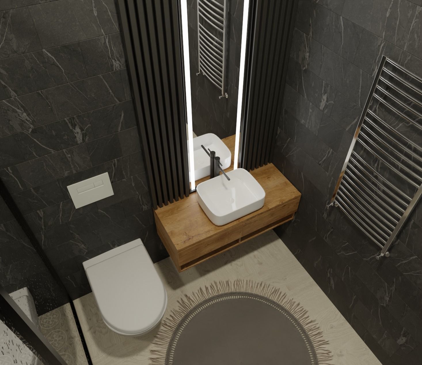 Modern Bedroom 3D model_4