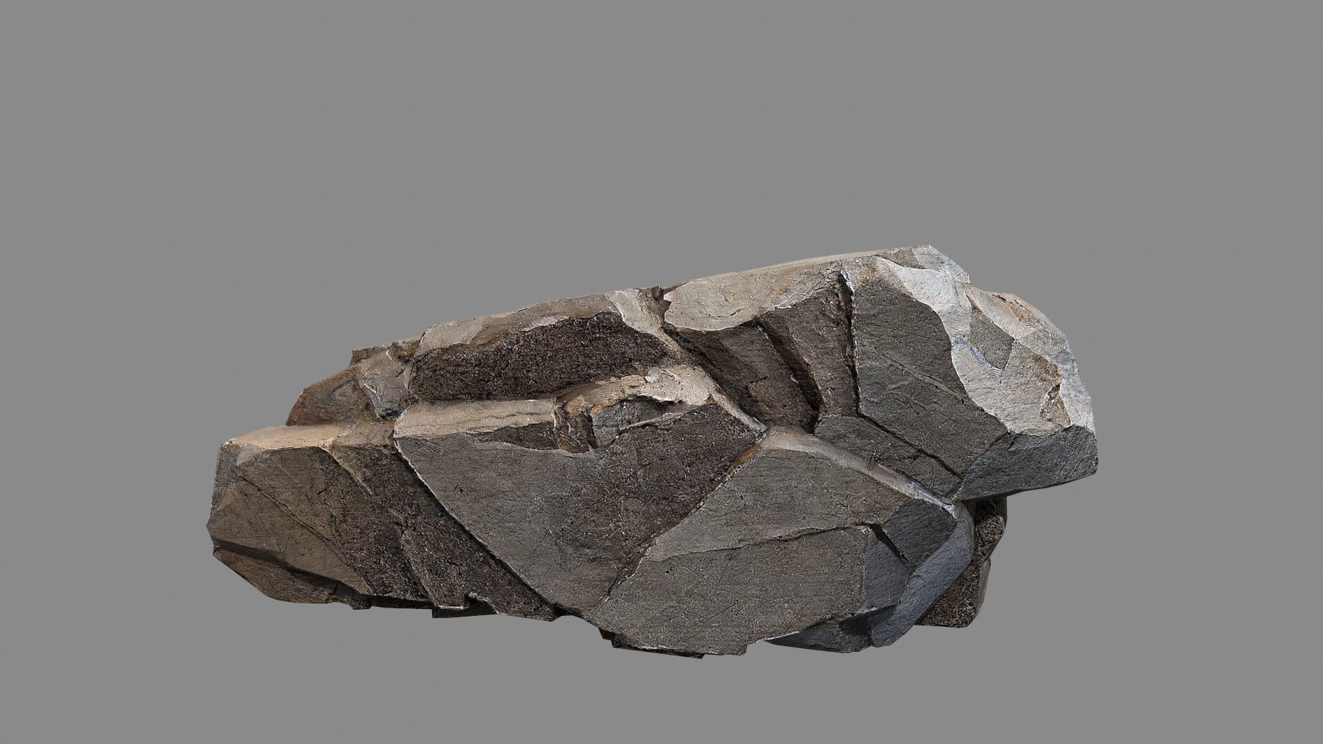 cliff rocks  Low-poly 3D model_15