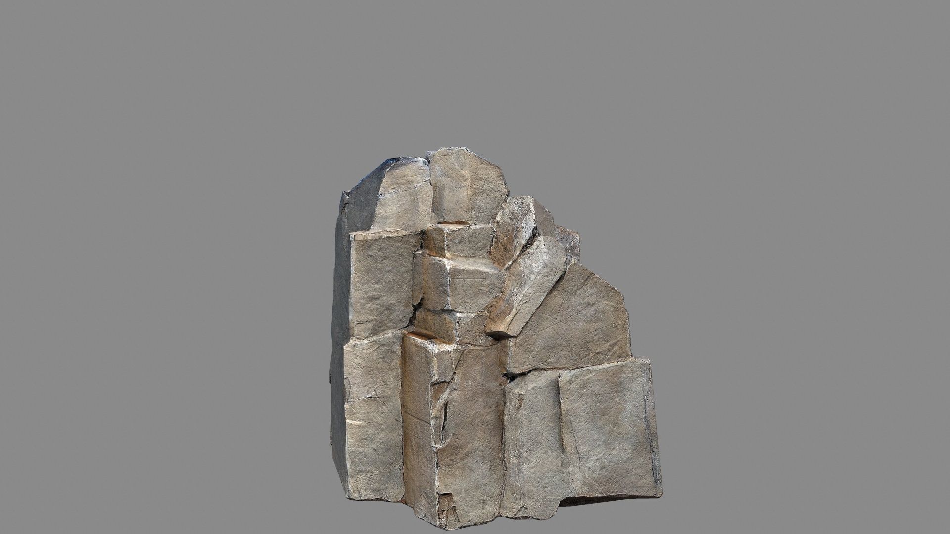 cliff rocks  Low-poly 3D model_20