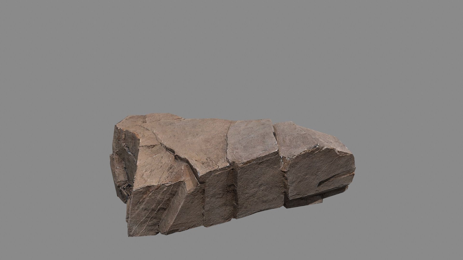 cliff rocks  Low-poly 3D model_23