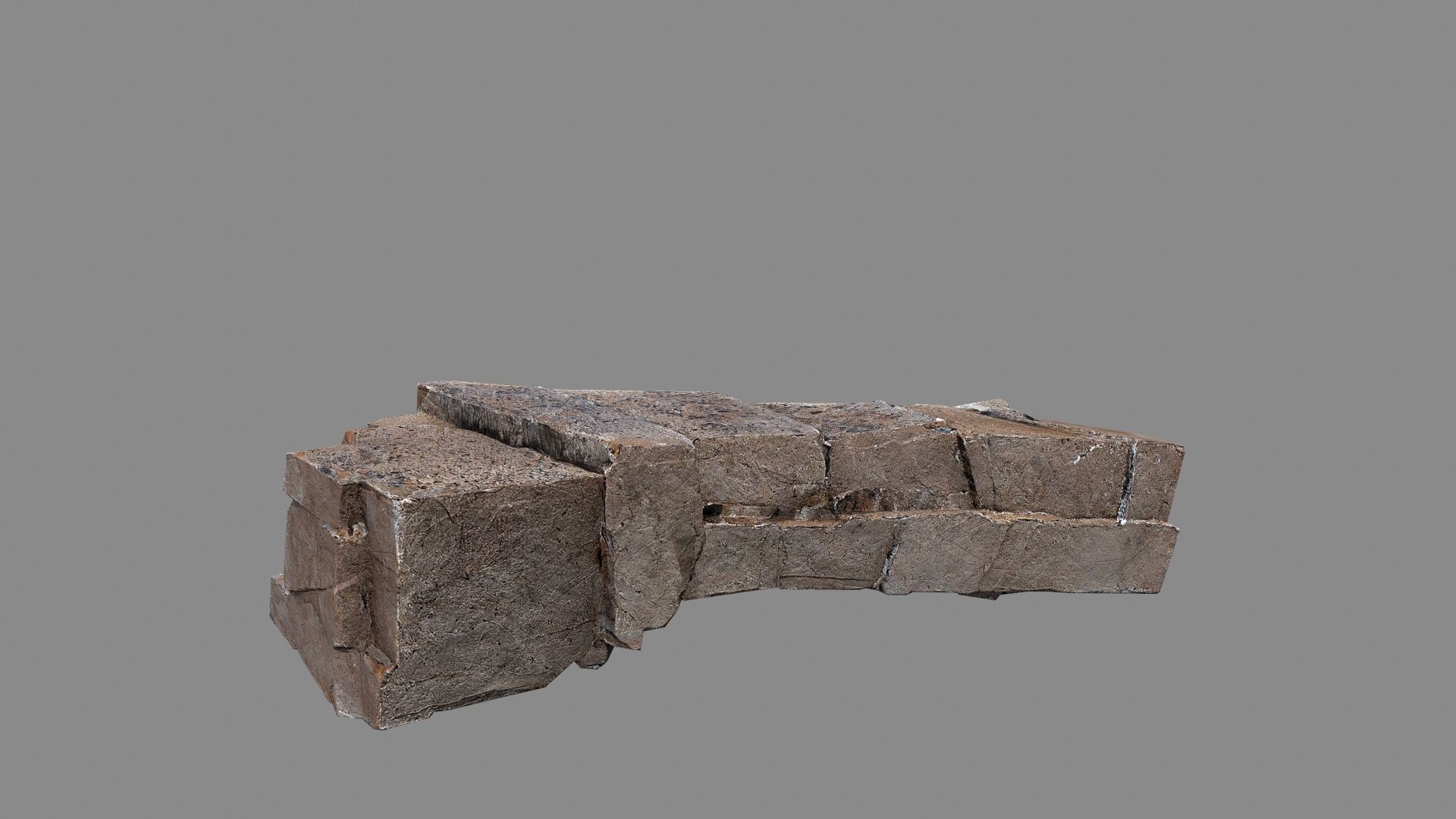 cliff rocks  Low-poly 3D model_24