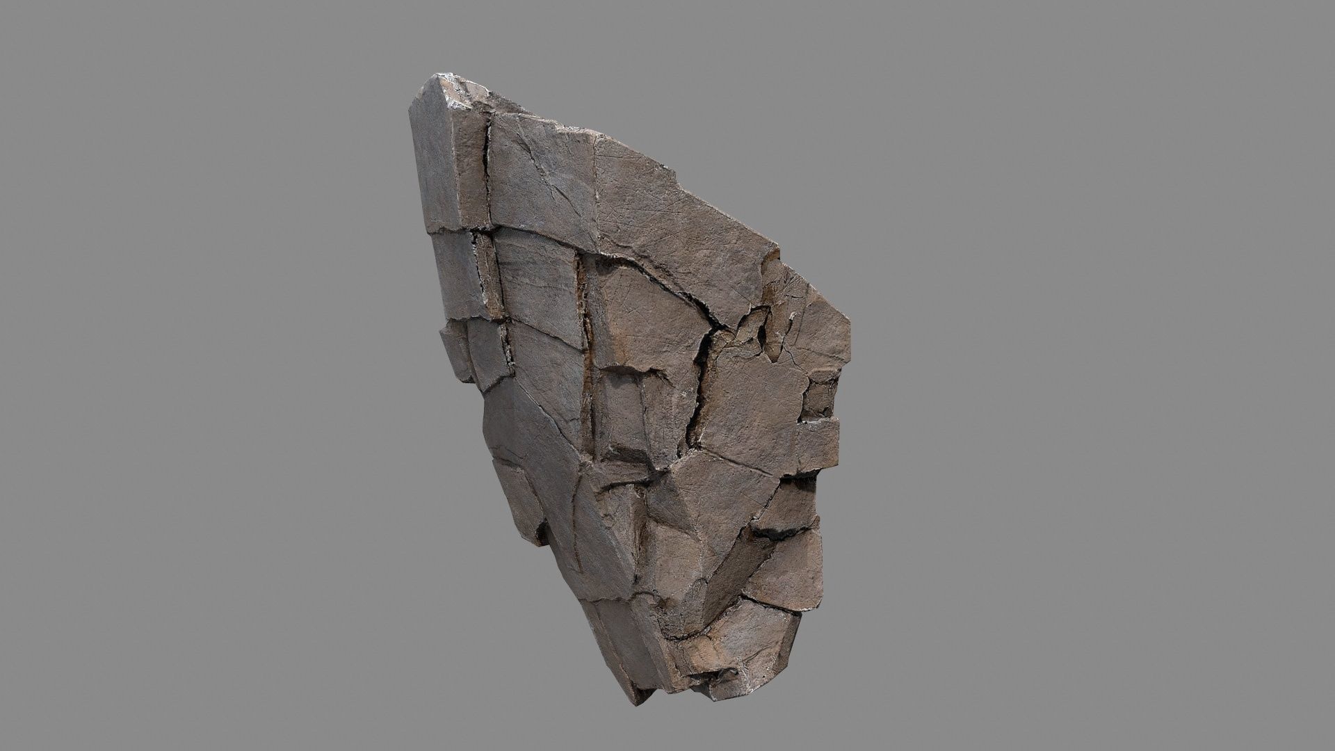 cliff rocks  Low-poly 3D model_18