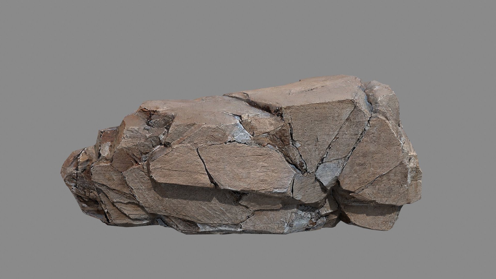 cliff rocks  Low-poly 3D model_13