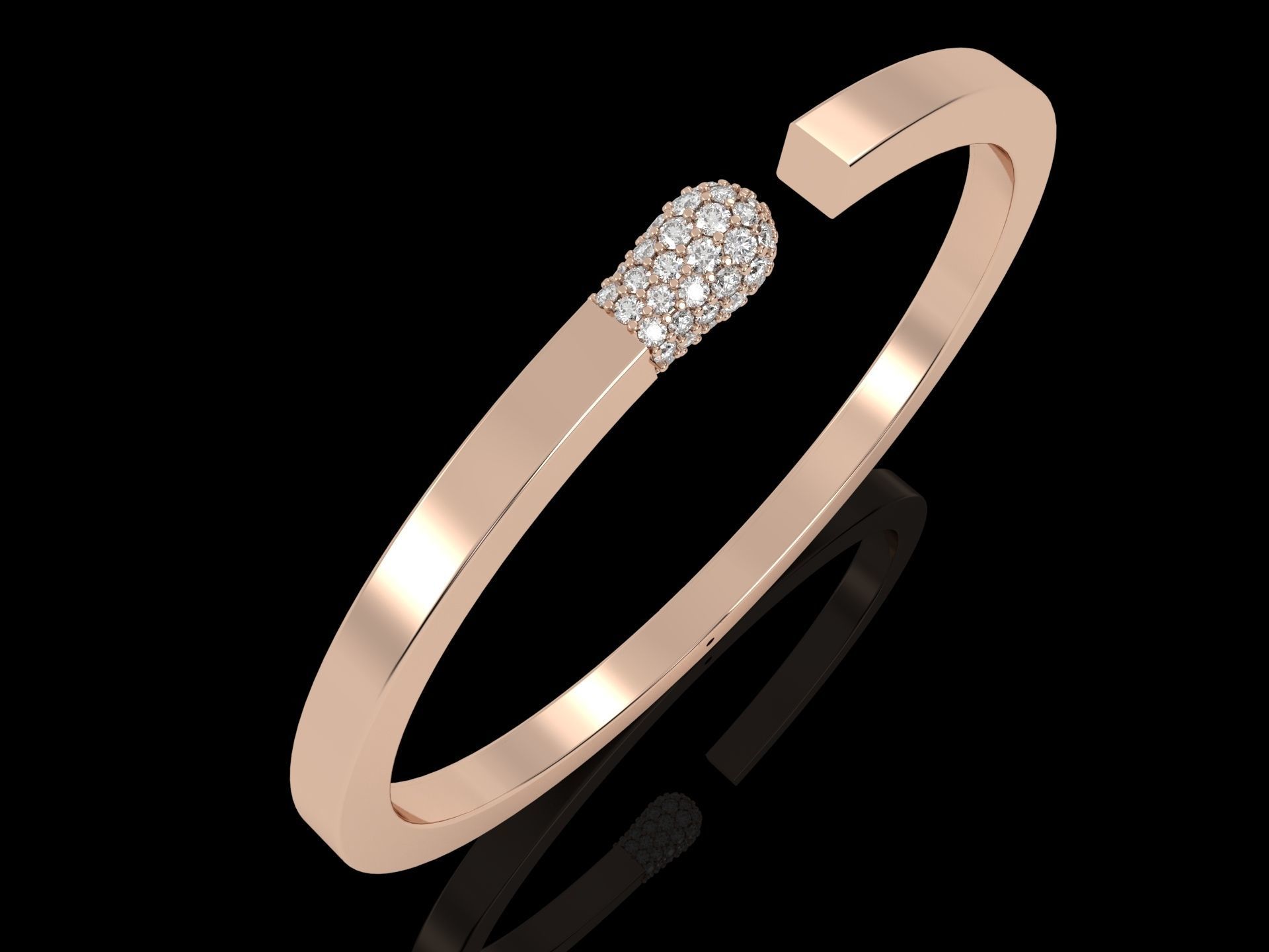 match bracelet size 20 3D print model_3