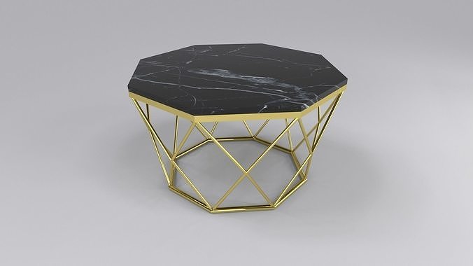 Coffee table hexagonal Free 3D model