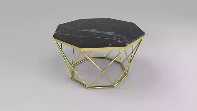 Coffee table hexagonal