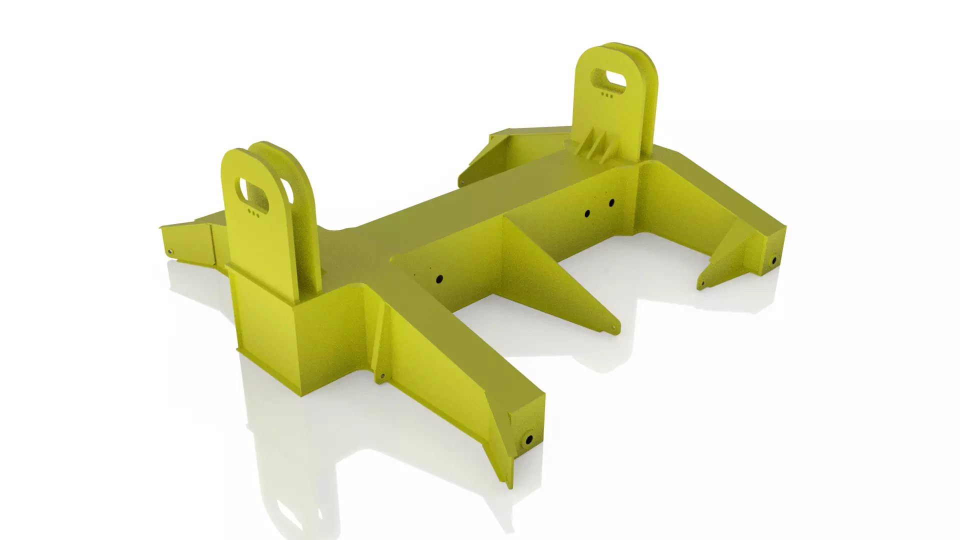 Overhead Crane Lifting Beam 3D model_0