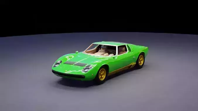Miura Car Model 3D model