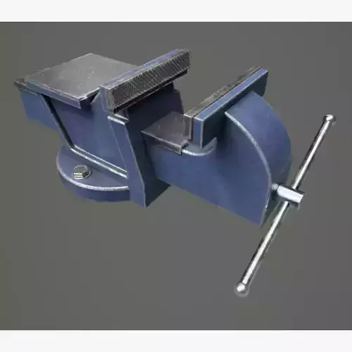 Bench Vice 01 Low-poly 3D model