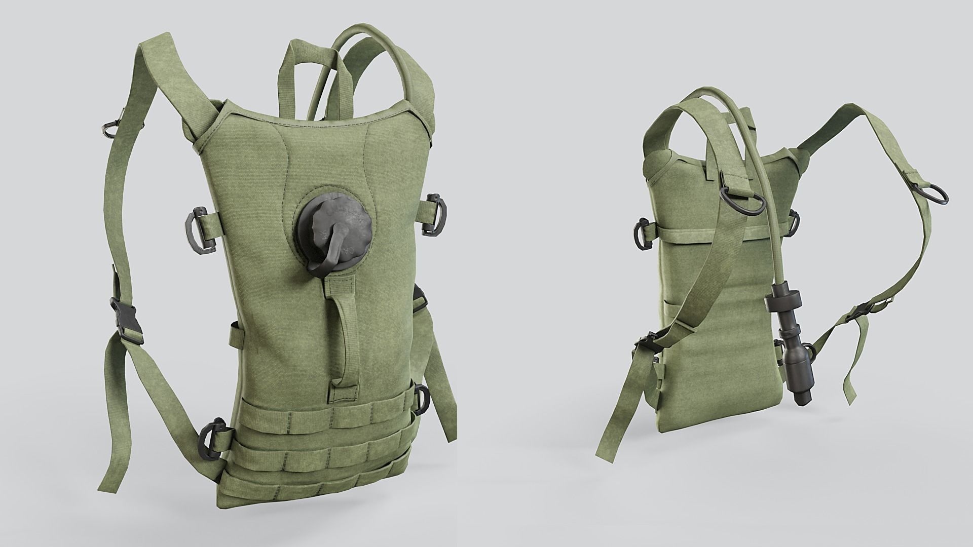CamelBak - Hydration Pack Low-poly 3D model_3