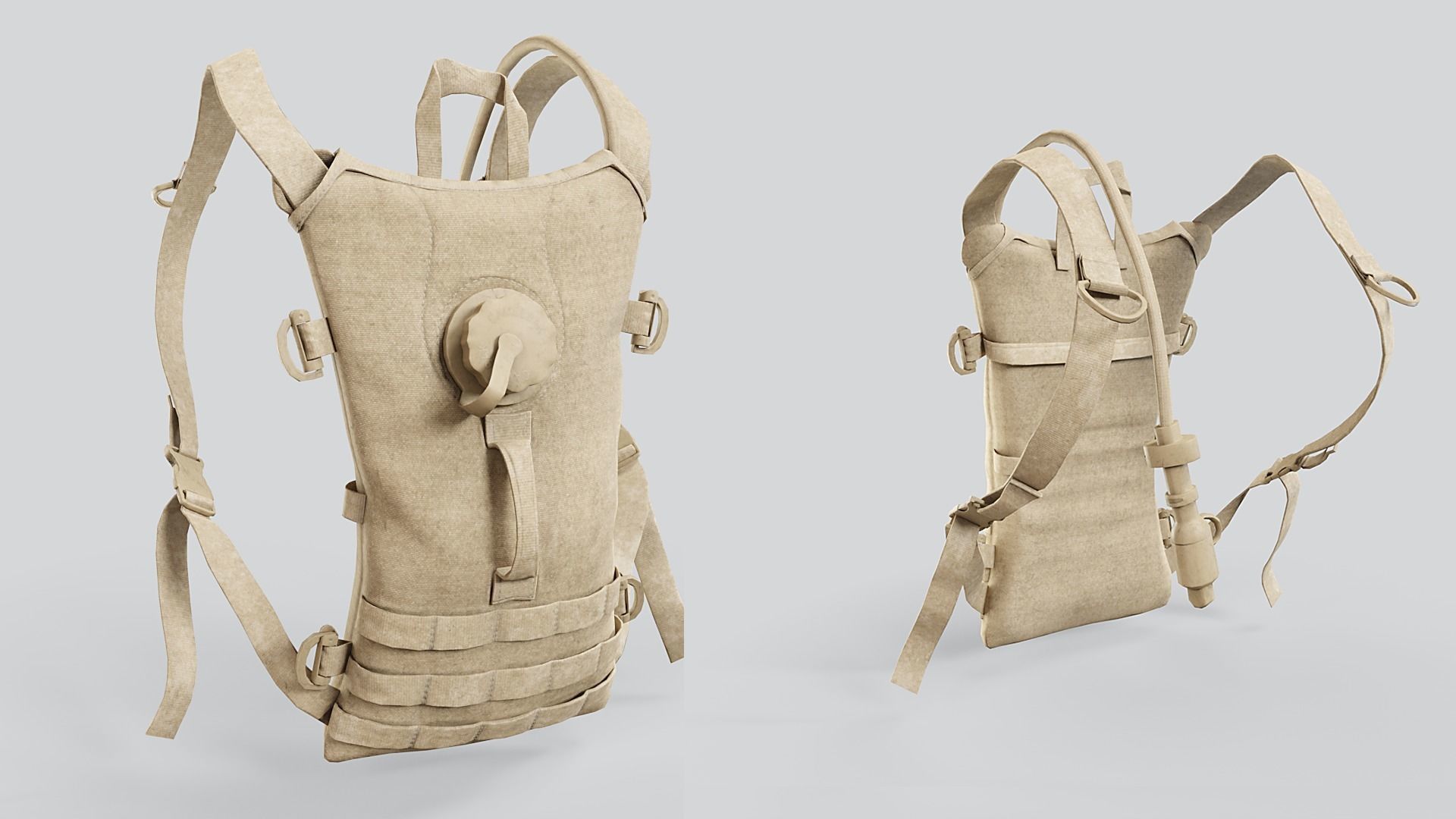 CamelBak - Hydration Pack Low-poly 3D model_4