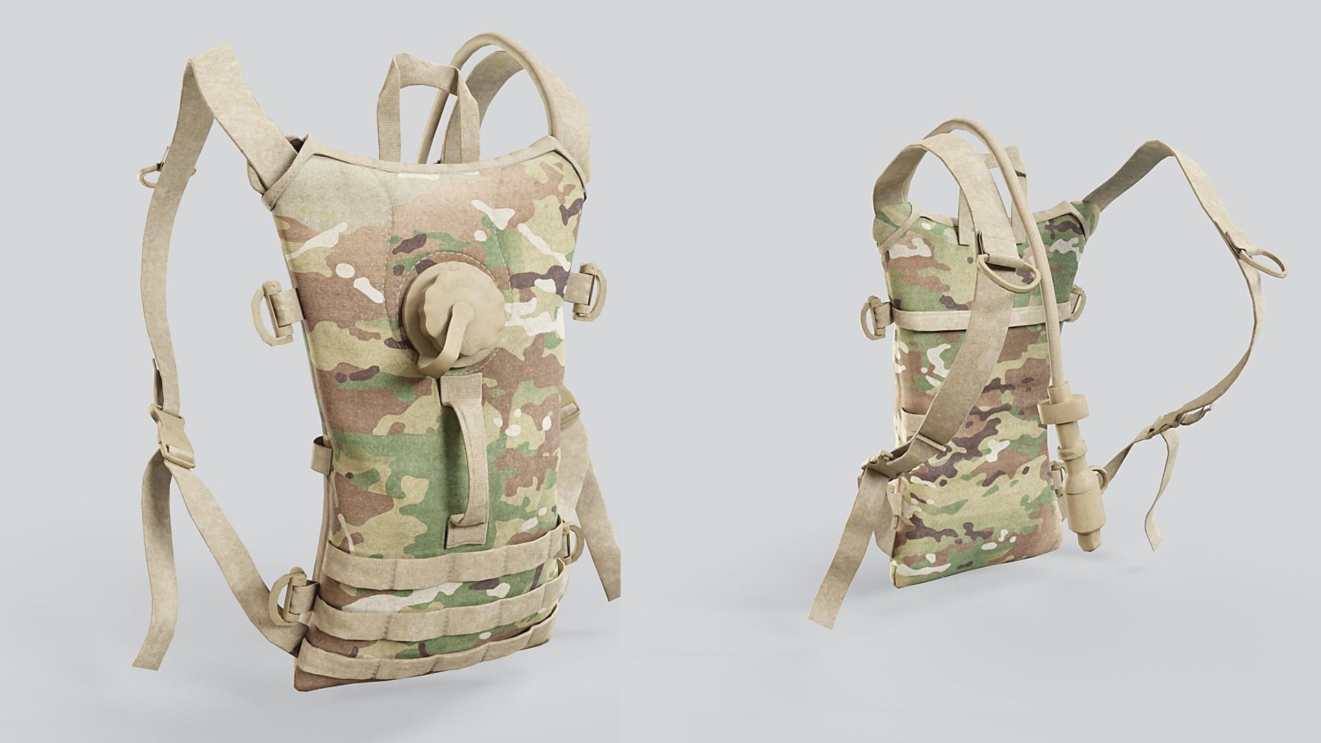 CamelBak - Hydration Pack Low-poly 3D model_2