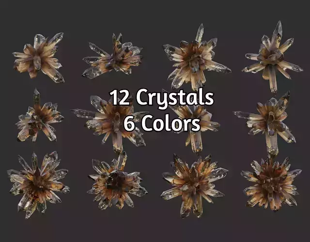 Crystal Realistic Game ready Pack 3