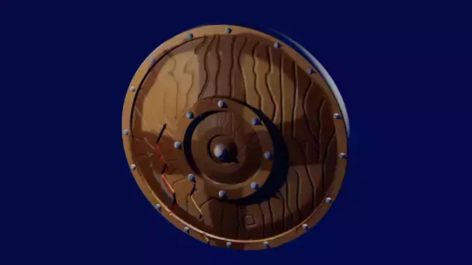 Midavel shield Low-poly 3D model