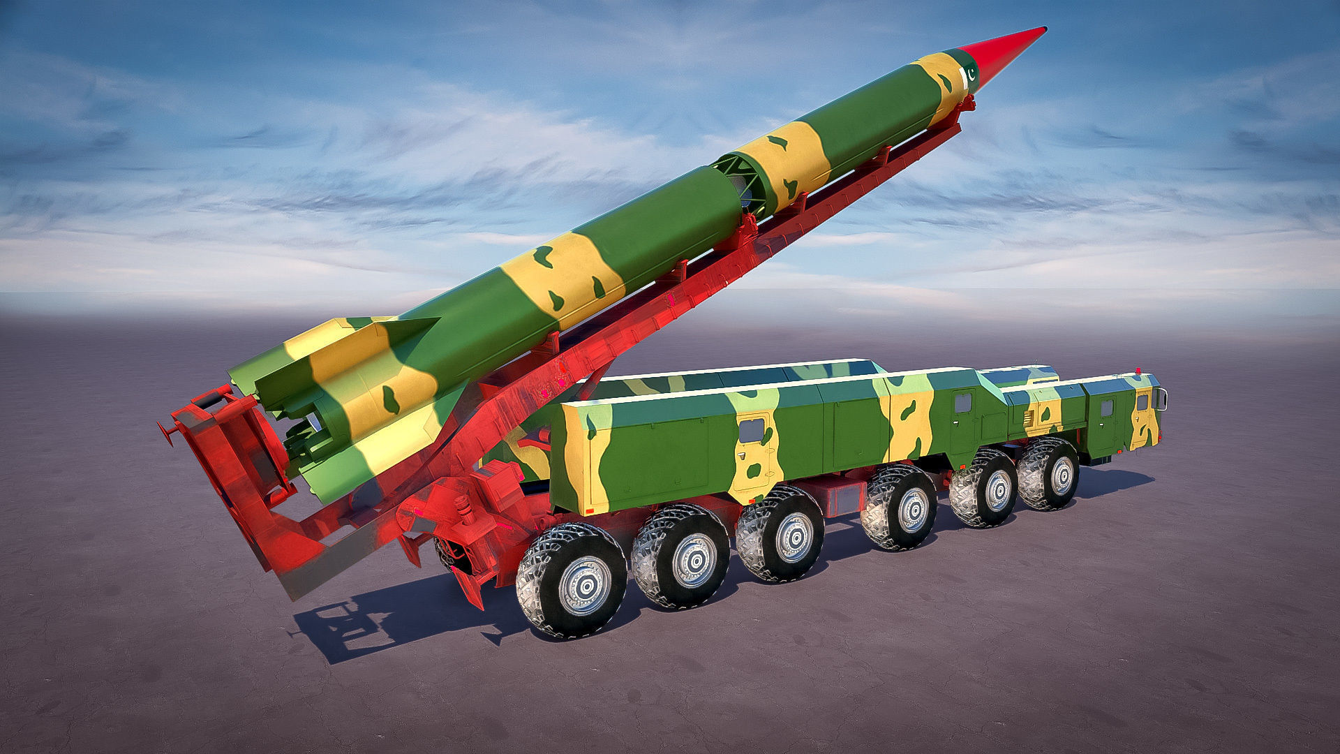 High-Fidelity 3D Model Missile Launcher 3D model_1