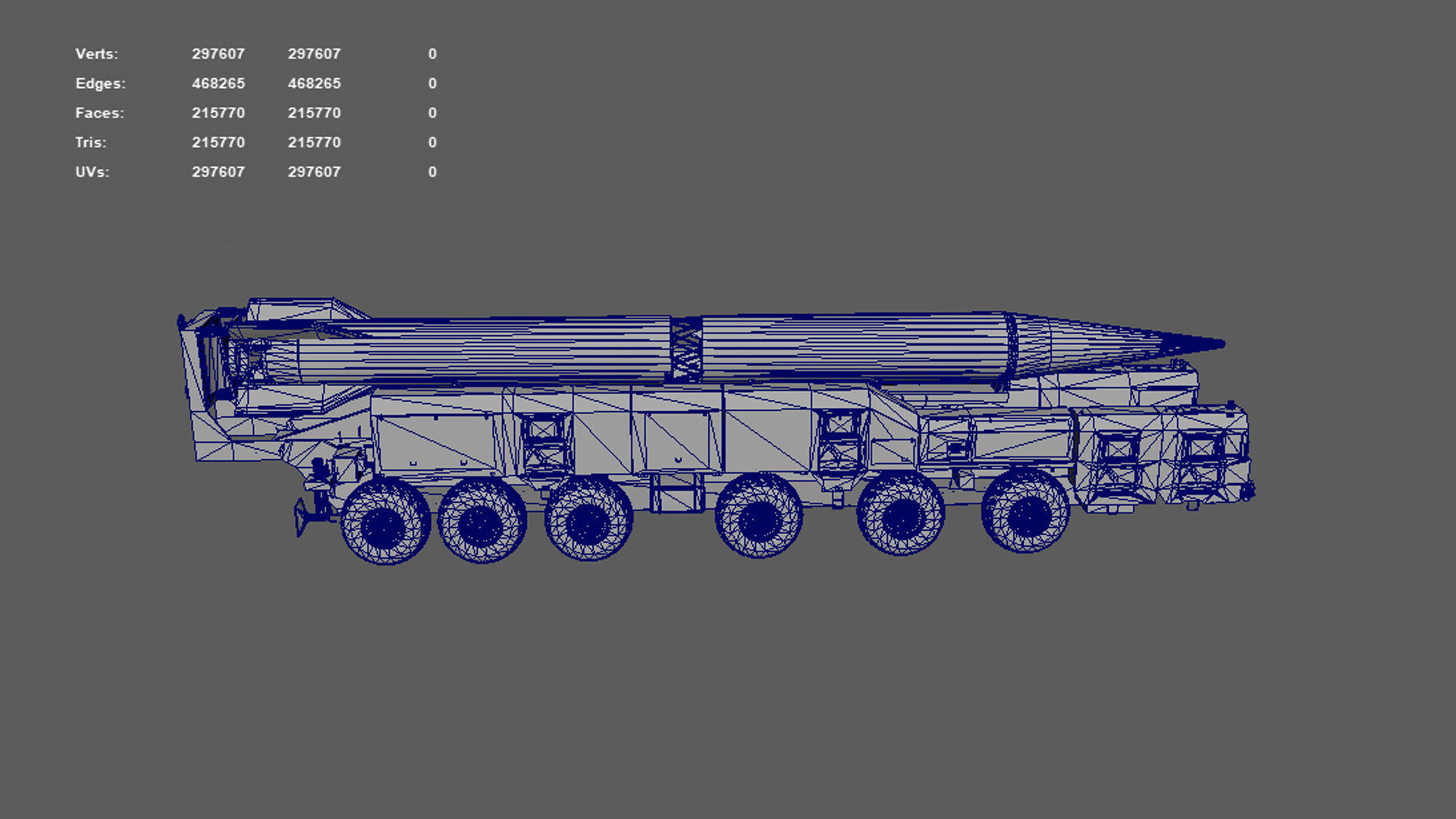 High-Fidelity 3D Model Missile Launcher 3D model_6