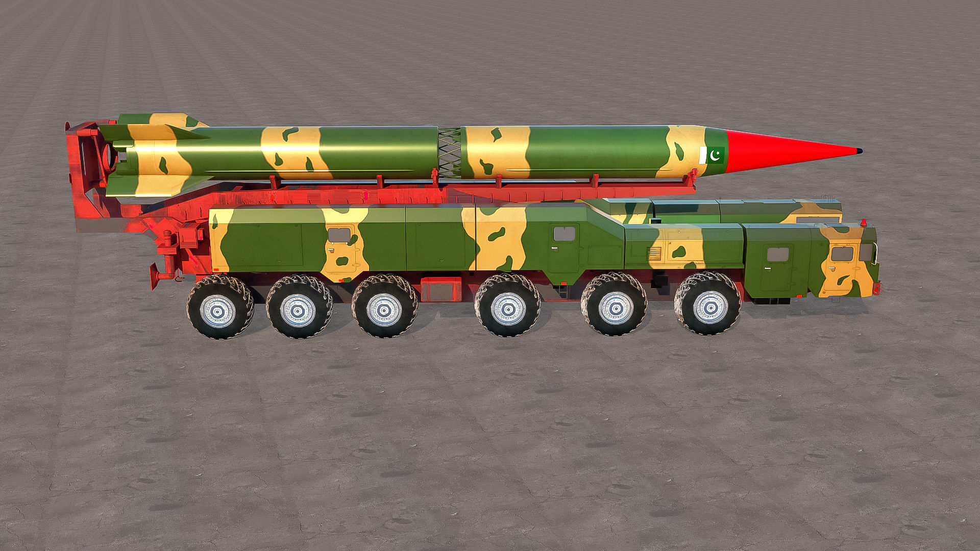 High-Fidelity 3D Model Missile Launcher 3D model_4